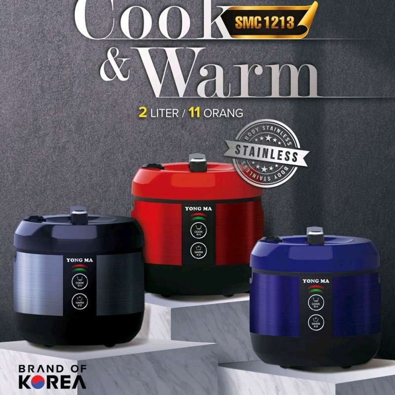Yong Ma Magic Com Rice Cooker 2 Liter - SMC1213 | SMC-1213 Black